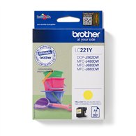 Brother LC221Y cartouche d'encre 1 pièce(s) Original Jaune