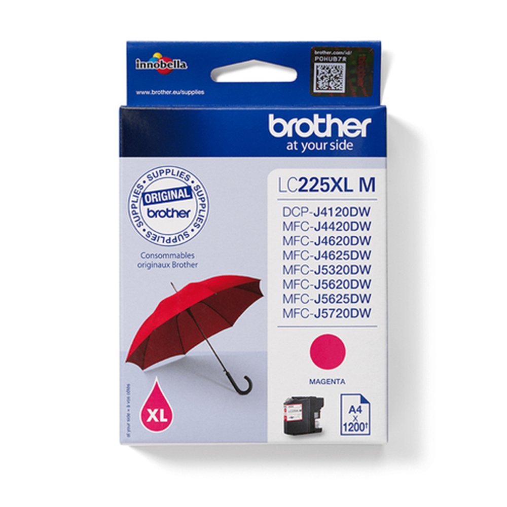 Brother LC225XLM cartouche d'encre 1 pièce(s) Original Magenta