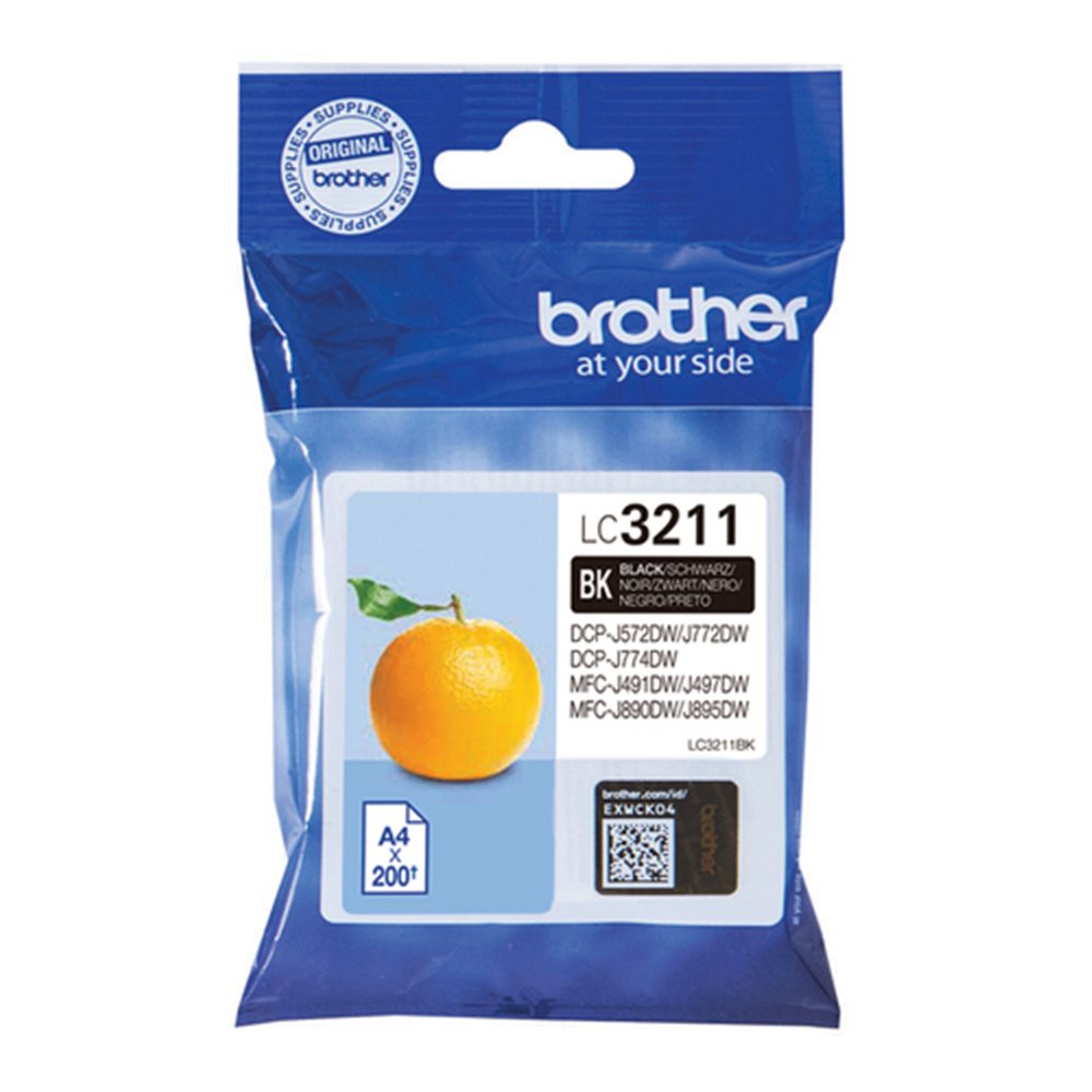Brother LC3211BK cartouche d'encre 1 pièce(s) Original Rendement standard Noir