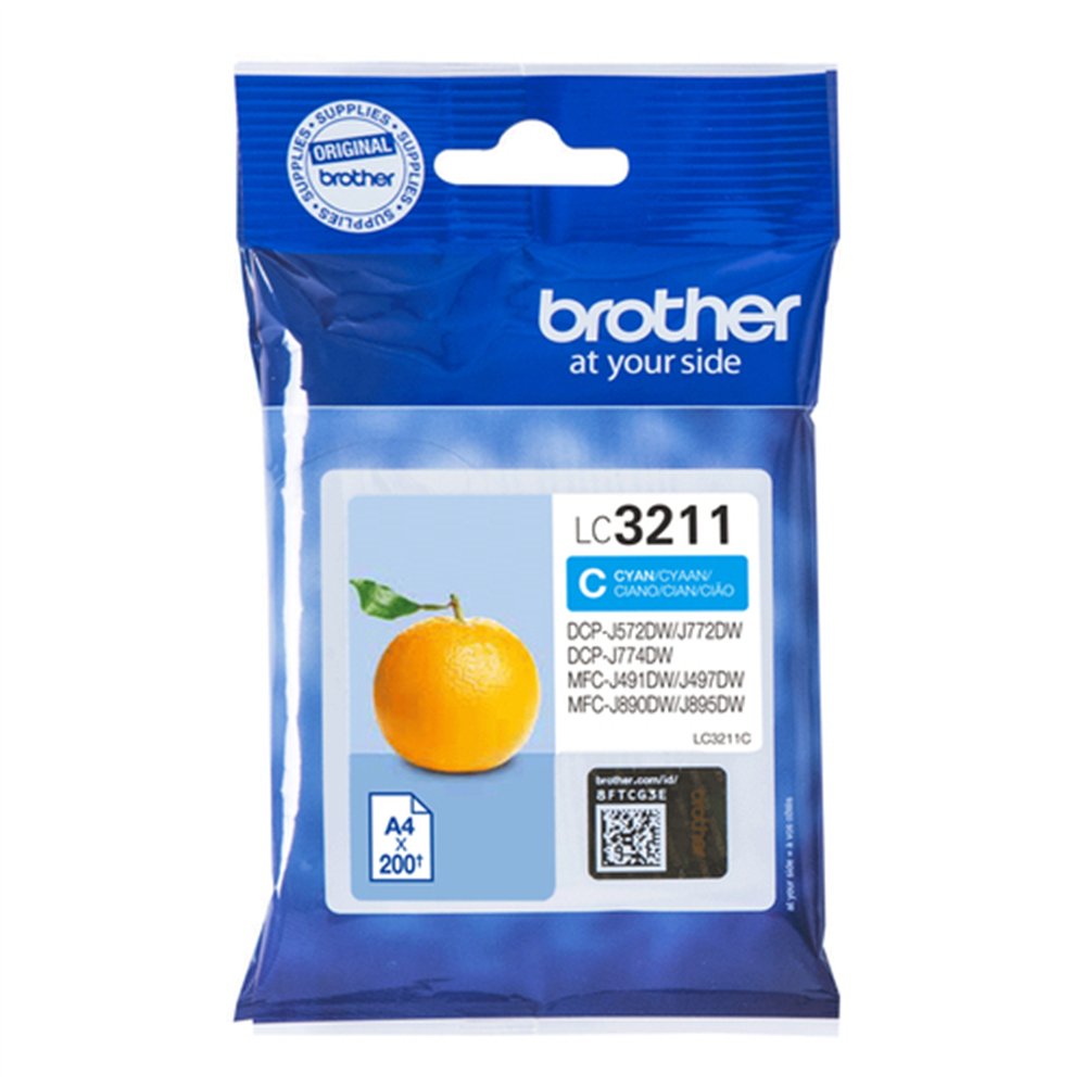 Brother LC3211C cartouche d'encre 1 pièce(s) Original Rendement standard Cyan