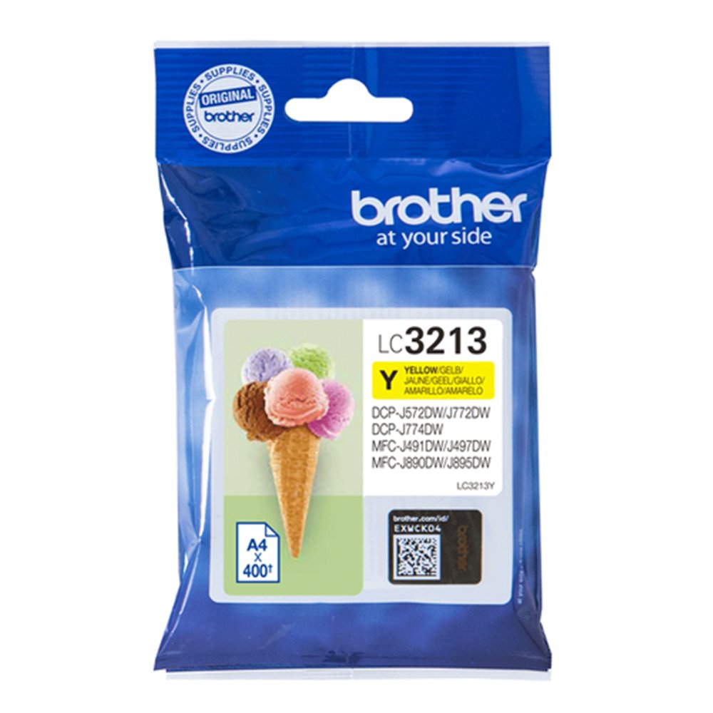 Brother LC3213Y cartouche d'encre 1 pièce(s) Original Rendement élevé (XL) Jaune