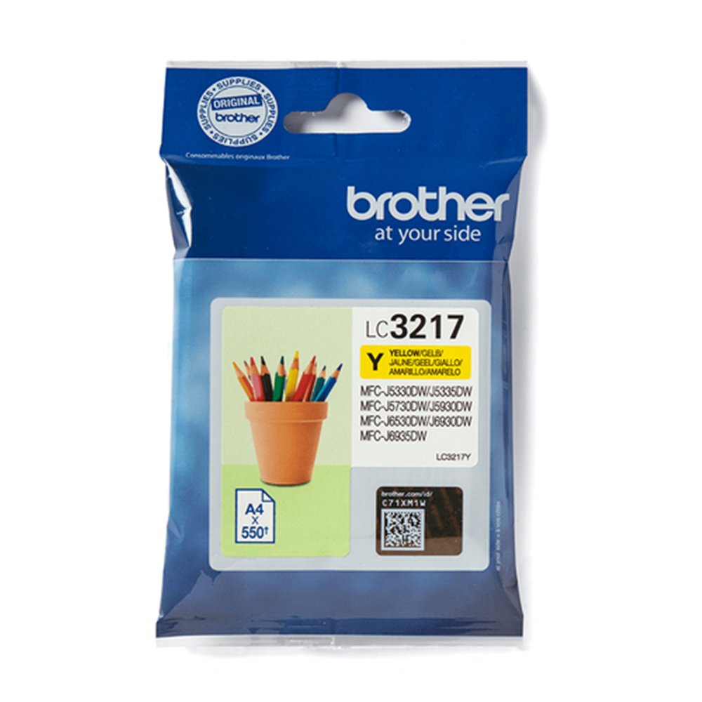 Brother LC3217Y cartouche d'encre 1 pièce(s) Original Jaune