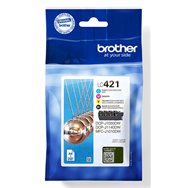 Brother LC-421VAL PagePack 4 pièce(s) Original Rendement standard Noir, Cyan, Magenta, Jaune