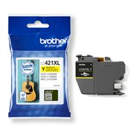 Brother LC-421XLY cartouche d'encre 1 pièce(s) Original Rendement élevé (XL) Jaune