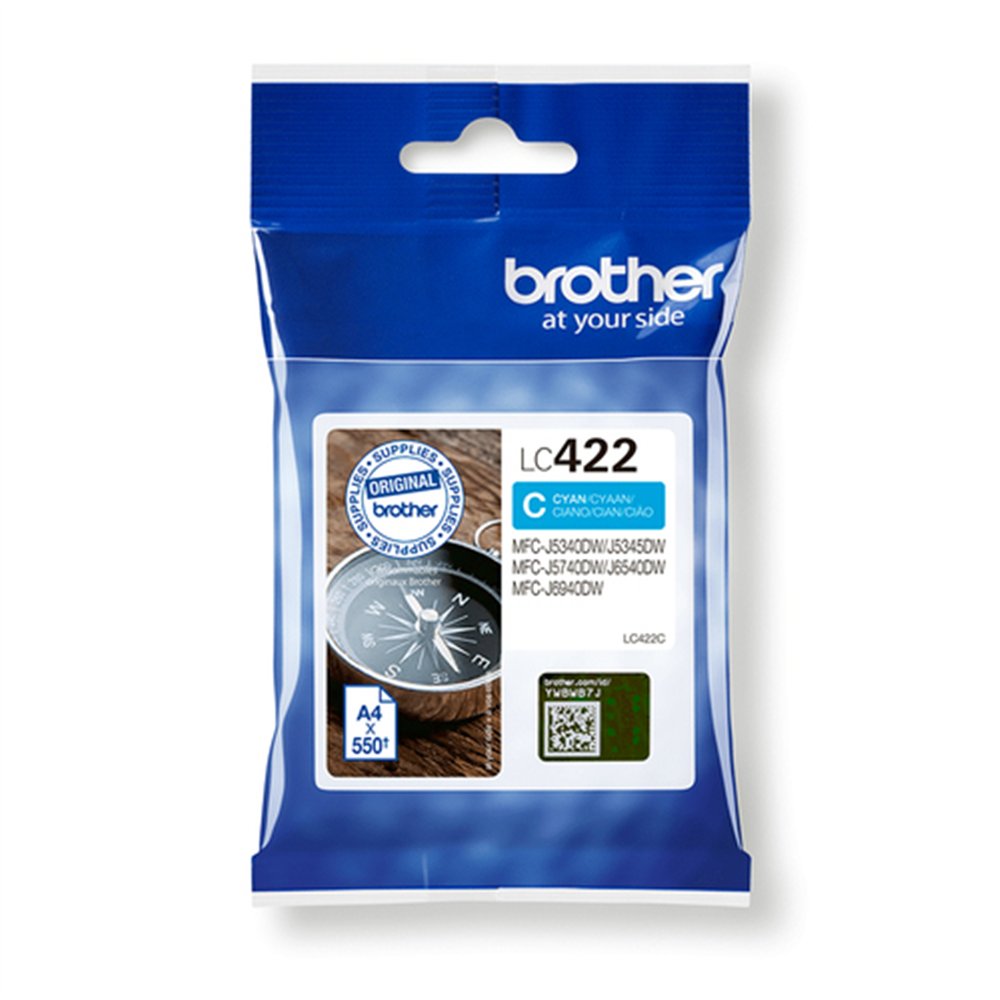 Brother LC422C cartouche d'encre 1 pièce(s) Original Cyan