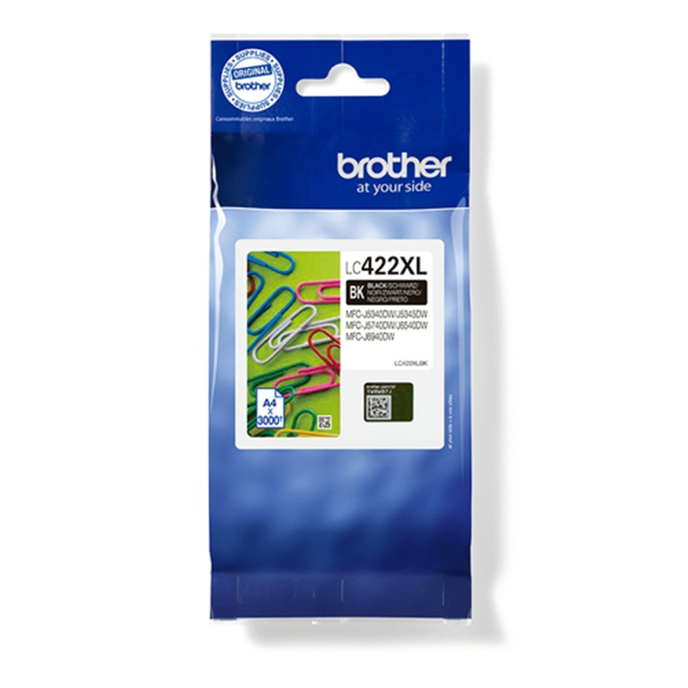 Brother LC422XLBK cartouche d'encre 1 pièce(s) Original Rendement élevé (XL) Noir