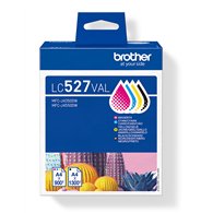 Brother LC-527VAL cartouche d'encre 4 pièce(s) Original Noir, Cyan, Magenta, Jaune