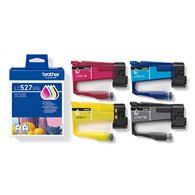 Brother LC-527VAL cartouche d'encre 4 pièce(s) Original Noir, Cyan, Magenta, Jaune