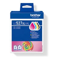 Brother LC-527XLVAL cartouche d'encre 4 pièce(s) Original Rendement élevé (XL) Noir, Cyan, Magenta, Jaune