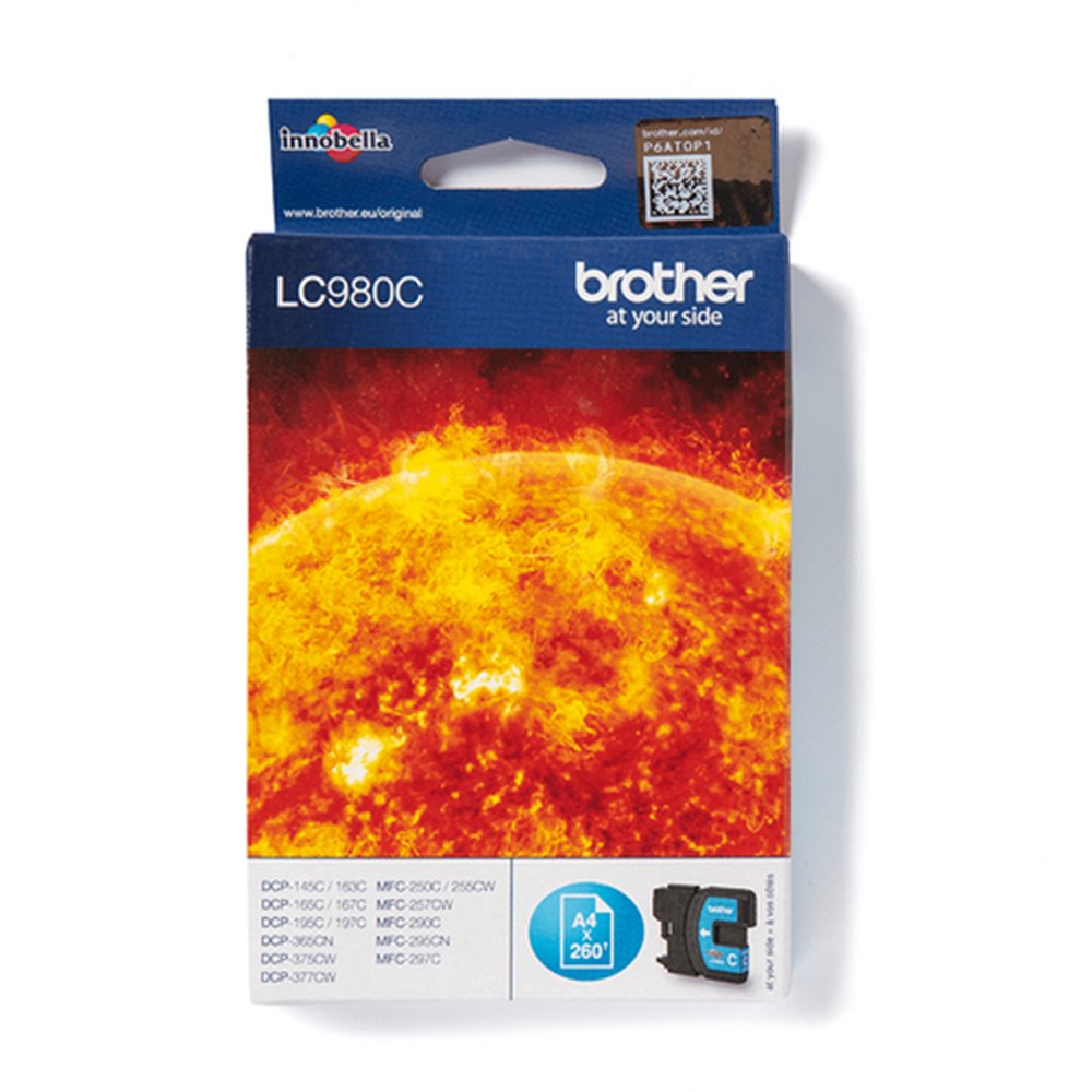 Brother LC980C cartouche d'encre 1 pièce(s) Original Cyan