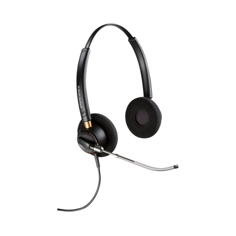 HP Poly Micro-casque binaural Poly EncorePro 520V VoiceTube + fonction Quick Disconnect