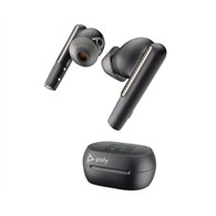 HP Poly Écouteurs noir charbon Poly Voyager Free 60+ UC + adaptateur USB-A BT700 + étui de charge avec écran tactile