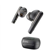 HP Poly Écouteurs noir charbon Poly Voyager Free 60+ UC + adaptateur USB-A BT700 + étui de charge avec écran tactile
