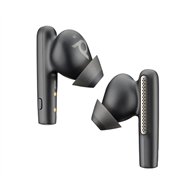 HP Poly Écouteurs noir charbon Poly Voyager Free 60+ UC + adaptateur USB-C BT700 + étui de charge avec écran tactile