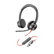 HP Poly Micro-casque Poly Blackwire 8225 stéréo USB-C certifié Microsoft Teams + adaptateur USB-C/A