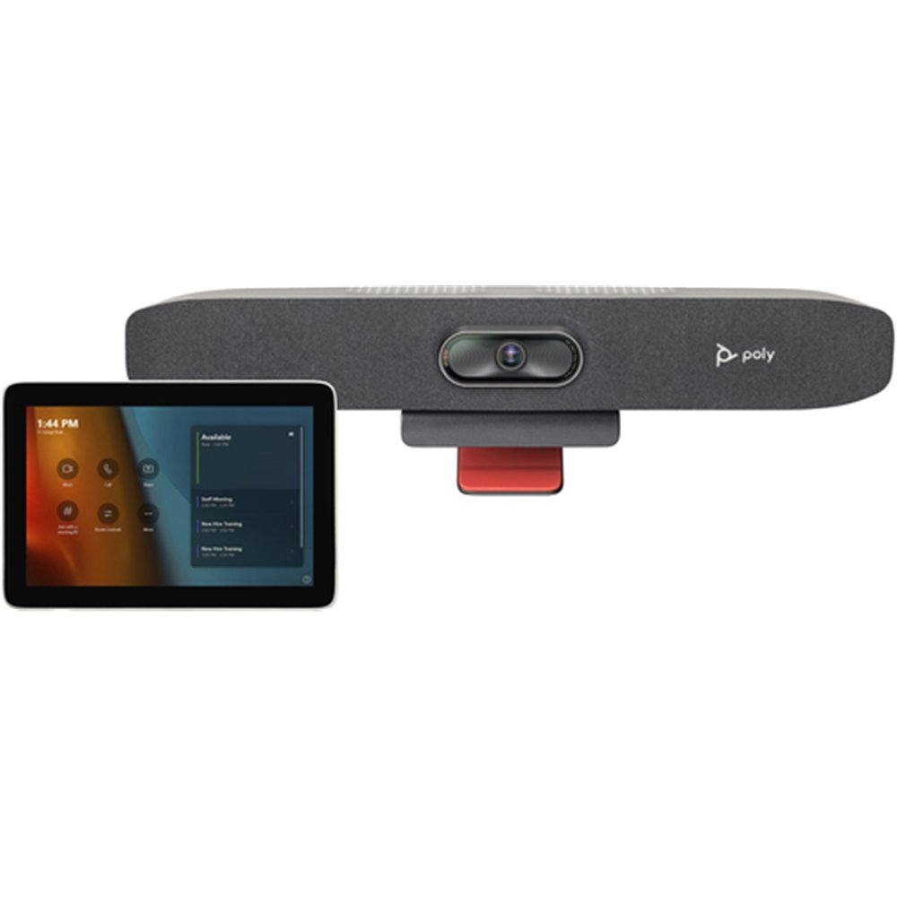 HP Poly Kit Poly Studio Small Room pour Microsoft Teams : Barre de visioconférence Poly Studio R30 USB avec GC8 (ABB)
