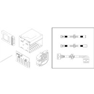 Lenovo ThinkSystem ST250 3.5" SATA/SAS 4-Bay Backplane Kit Boîtier HDD Métallique 3.5"