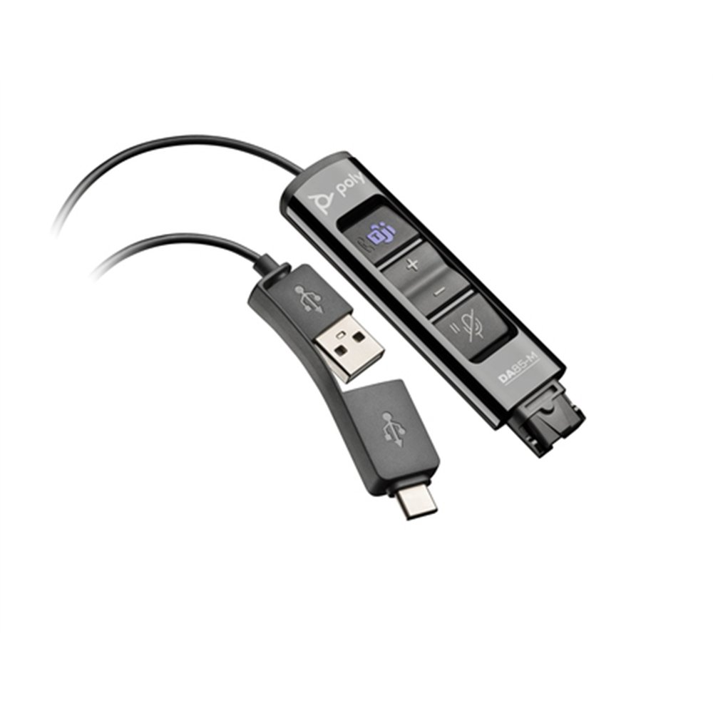 HP Poly Adaptateur USB vers QD Poly DA85-M compatible TAA