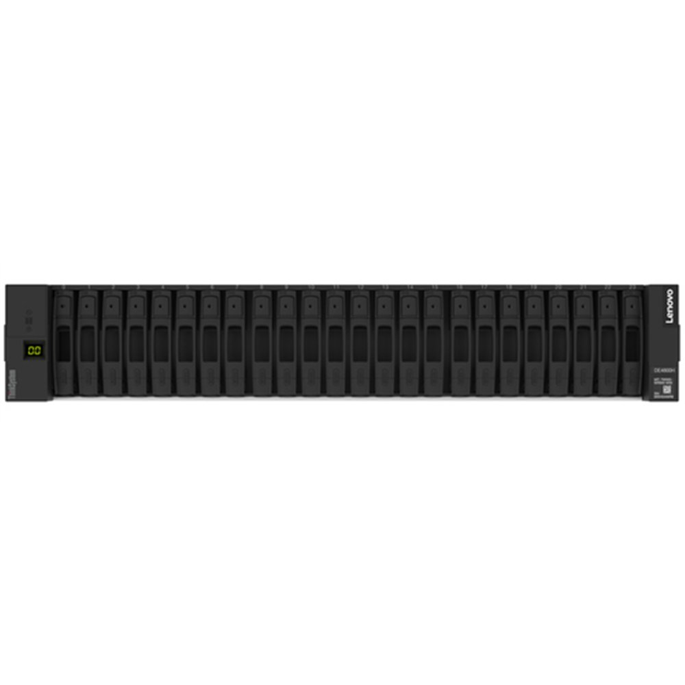 Lenovo ThinkSystem DE4800F 2U24 SFF boîtier de disques Rack (2 U) Noir