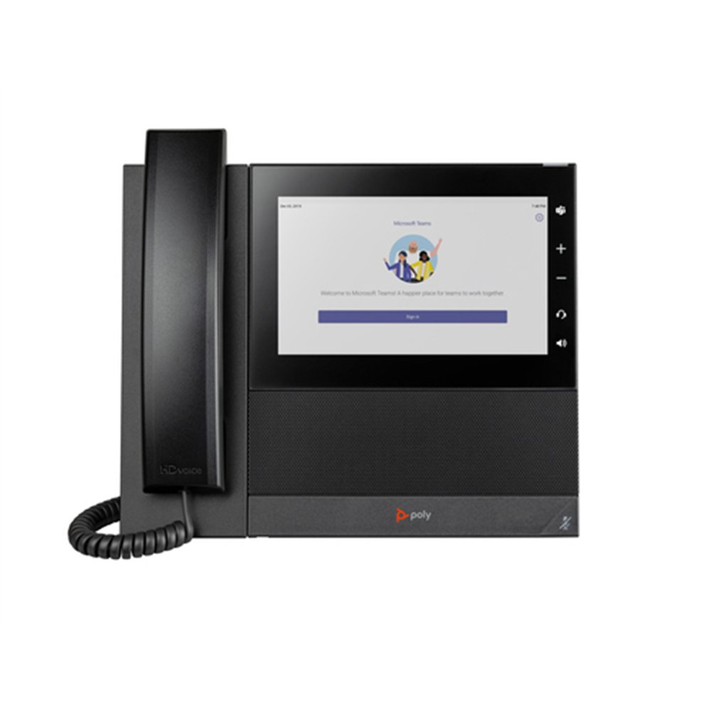 HP Poly Téléphone multimédia professionnel Poly CCX 600 pour Microsoft Teams et compatible PoE