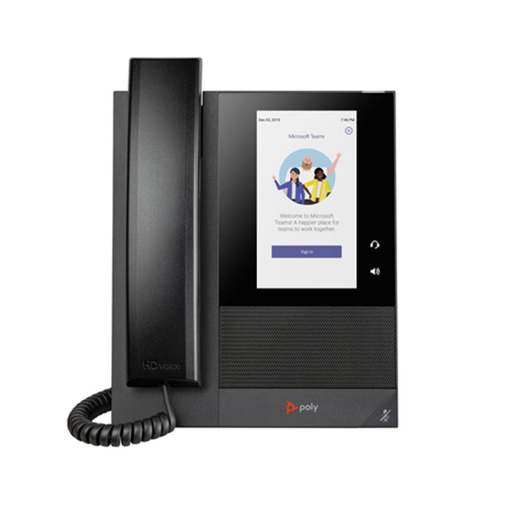 HP Poly Téléphone multimédia professionnel Poly CCX 400 pour Microsoft Teams et compatible PoE