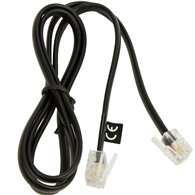 Jabra 8800-00-101 câble de téléphone Noir