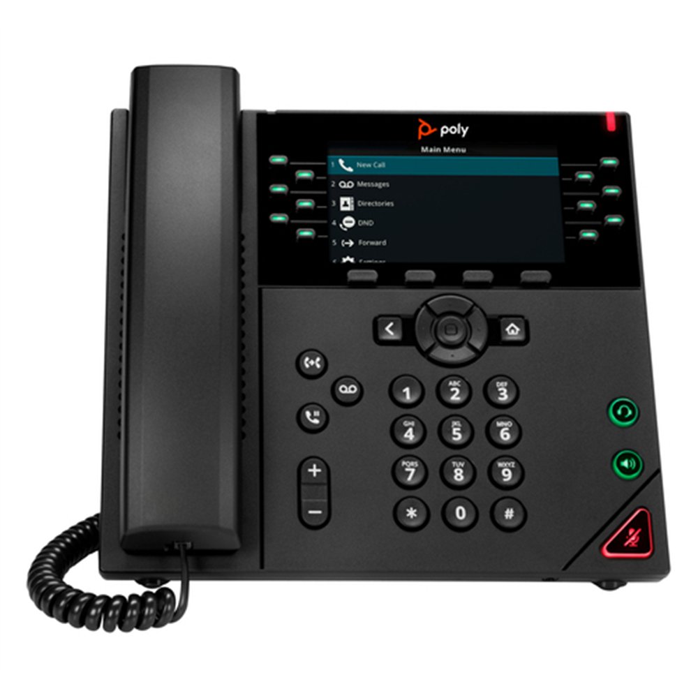 HP Poly Téléphone IP Poly VVX 450 à 12 lignes et compatible PoE