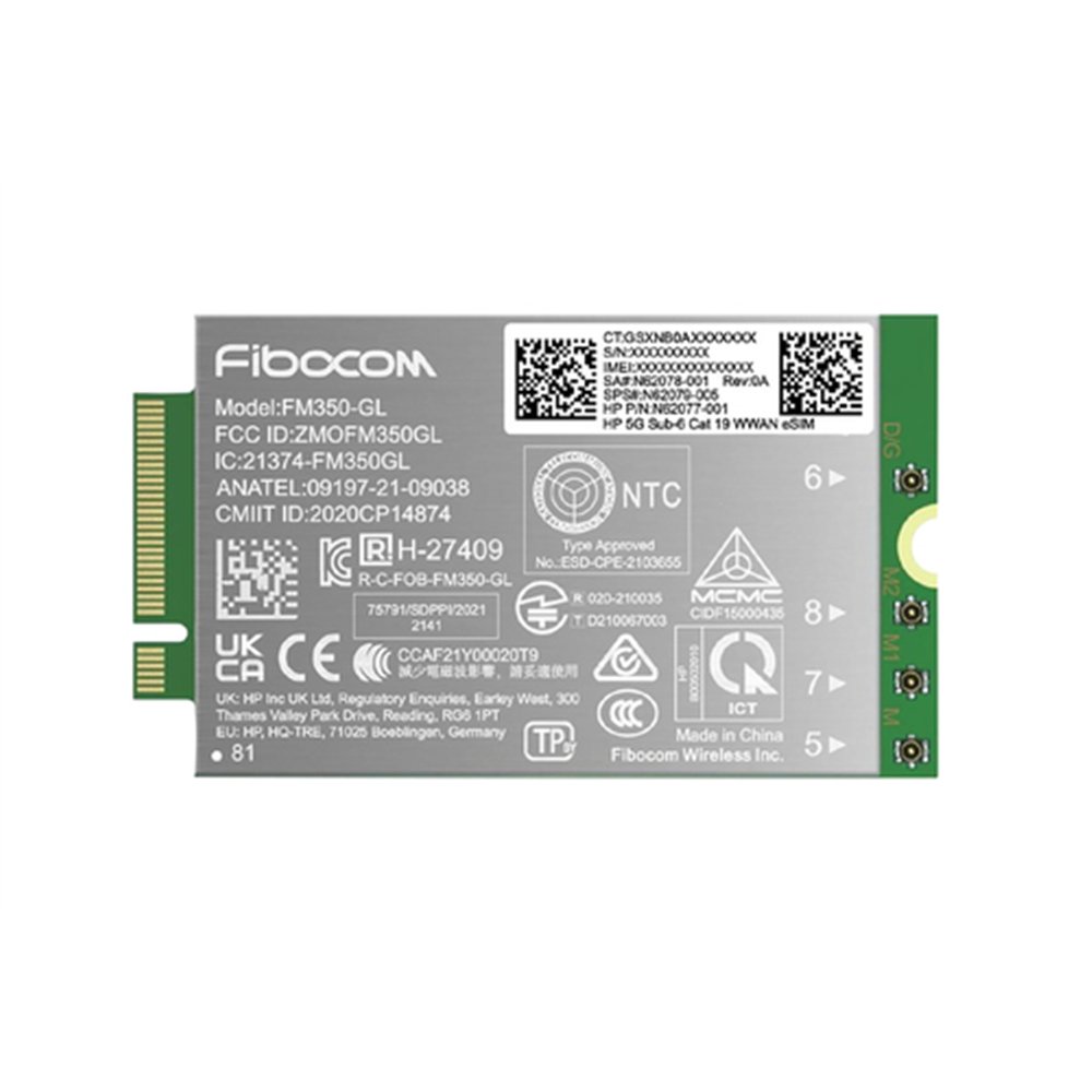 HP 5G Sub-6 Cat 19 WWAN carte et adaptateur d'interfaces