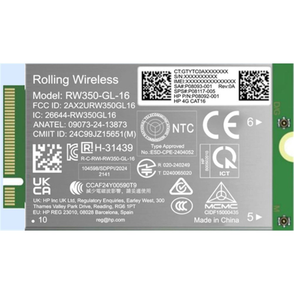 HP 4G LTE-Advanced Pro Cat16 WWAN carte et adaptateur d'interfaces