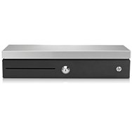 HP Flip Top Till with Locking Cover caisse enregistreuse Noir, Argent