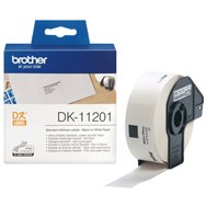 Brother DK-11201 ruban d'étiquette Noir sur blanc