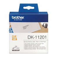 Brother DK-11201 ruban d'étiquette Noir sur blanc
