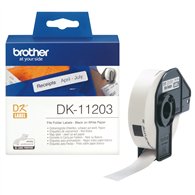 Brother DK-11203 ruban d'étiquette Noir sur blanc