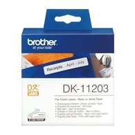 Brother DK-11203 ruban d'étiquette Noir sur blanc