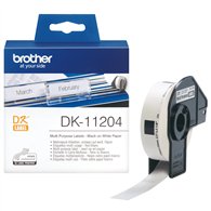 Brother DK-11204 ruban d'étiquette Noir sur blanc