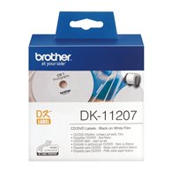 Brother DK-11207 ruban d'étiquette Noir sur blanc