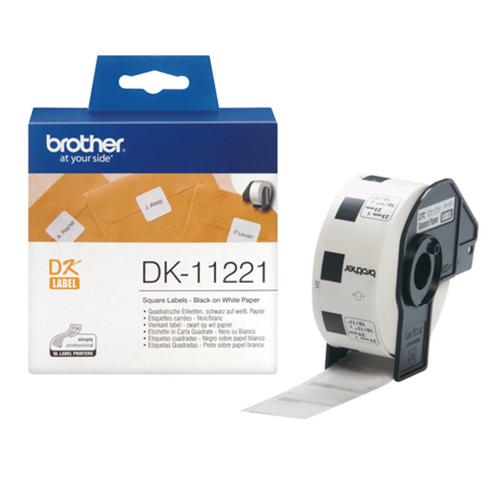 Brother DK-11221 ruban d'étiquette Noir sur blanc