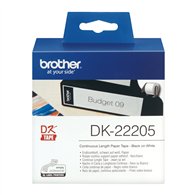 Brother DK-22205 ruban d'étiquette Noir sur blanc