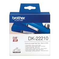 Brother DK-22210 ruban d'étiquette Noir sur blanc