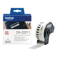 Brother DK-22211 ruban d'étiquette Noir sur blanc