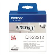Brother DK-22212 ruban d'étiquette Noir sur blanc