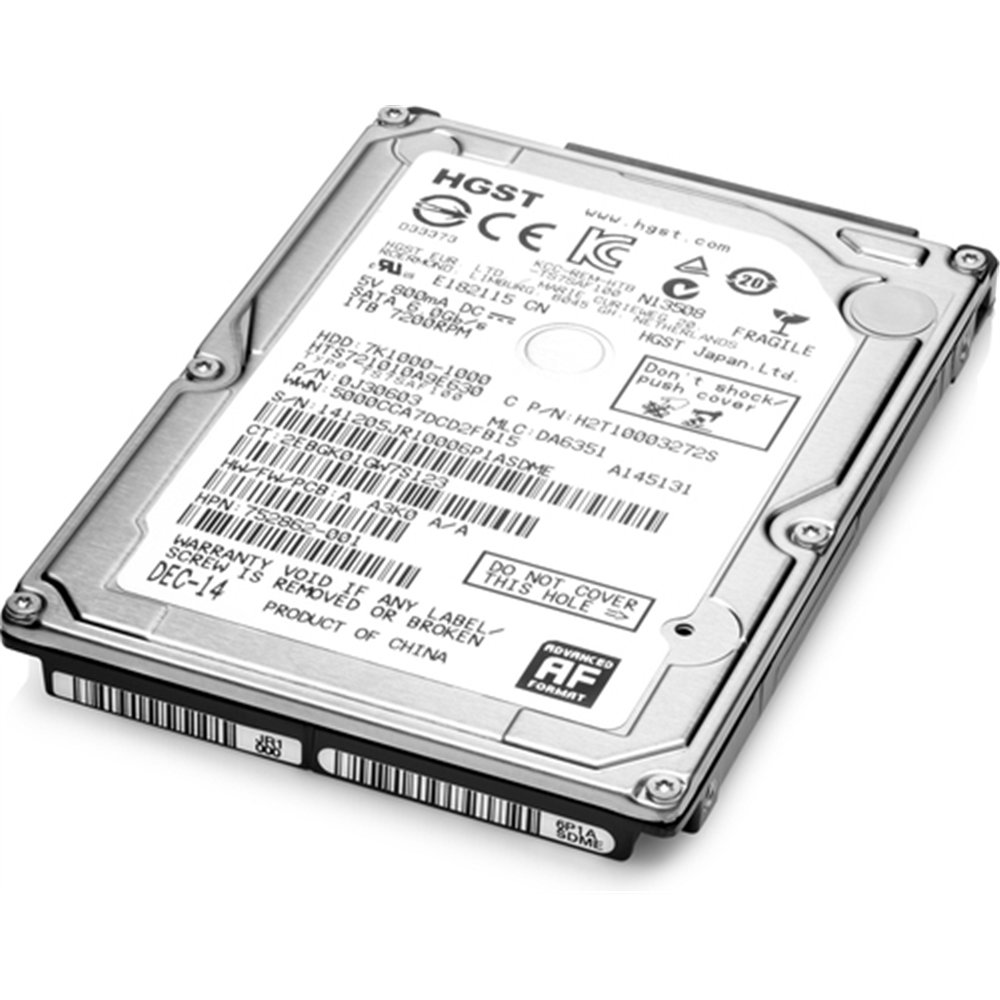 HP 1TB SATA 7200rpm disque dur 1 To 7200 tr/min 2.5"