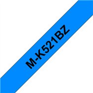 Brother M-K521B ruban d'étiquette Noir sur bleu