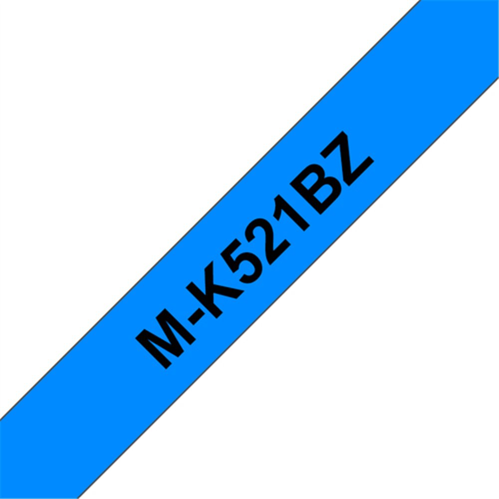 Brother M-K521B ruban d'étiquette Noir sur bleu