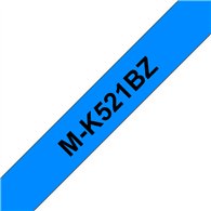 Brother M-K521B ruban d'étiquette Noir sur bleu