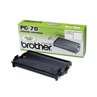 Brother PC-70 consommable pour télécopieur Cartouche de télécopie plus bobine 140 pages Noir 1 pièce(s)