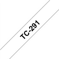 Brother TC-291 ruban d'étiquette Noir sur blanc