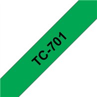 Brother TC-701 ruban d'étiquette Noir sur vert