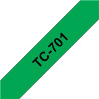 Brother TC-701 ruban d'étiquette Noir sur vert