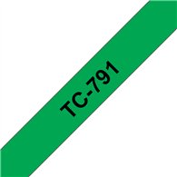 Brother TC-791 ruban d'étiquette Noir sur vert